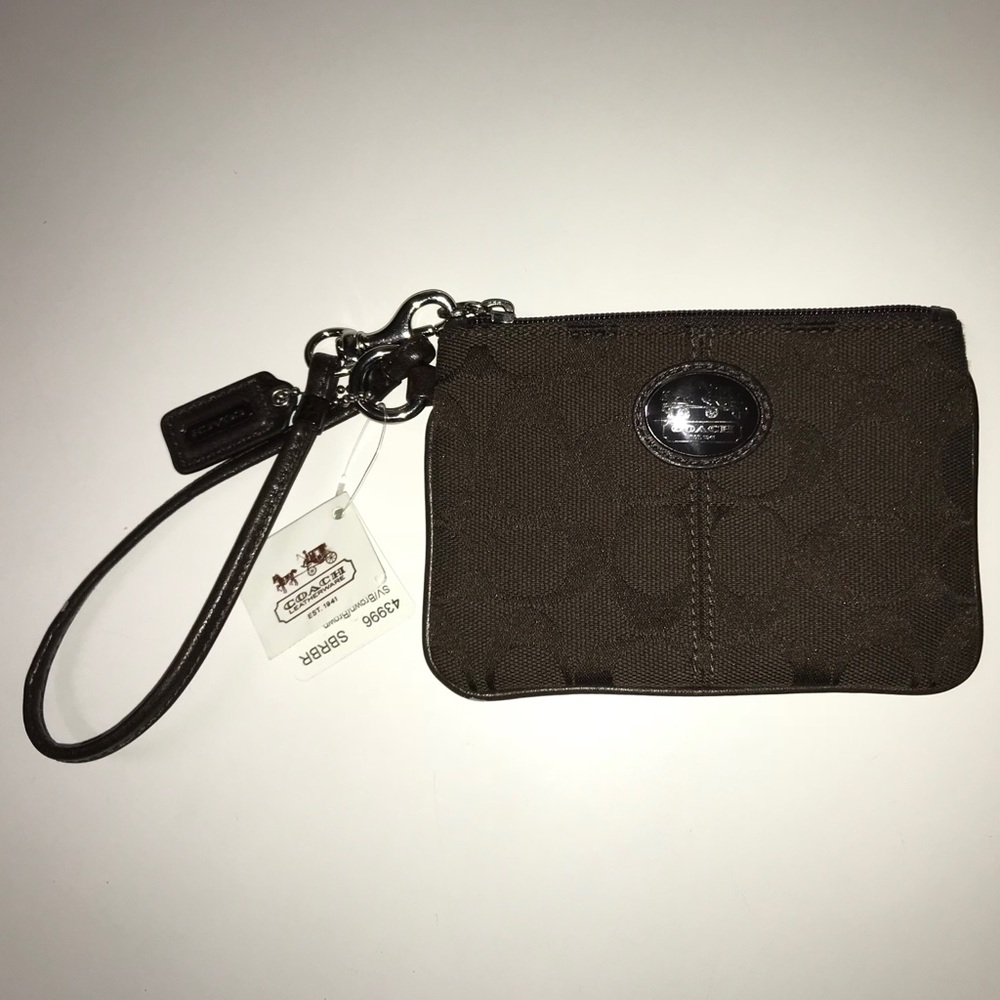 Brown Coach Wristlet